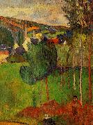 Paul Gauguin View of Pont Aven from Lezaven oil painting on canvas